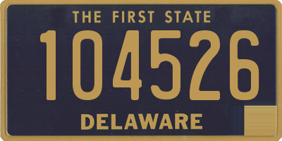 DE license plate 104526