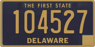 DE license plate 104527
