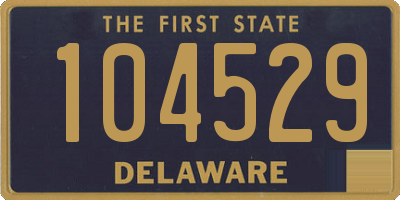 DE license plate 104529