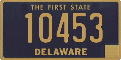 DE license plate 10453