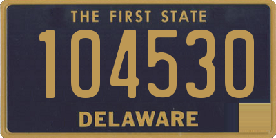DE license plate 104530