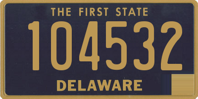 DE license plate 104532