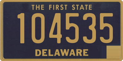 DE license plate 104535