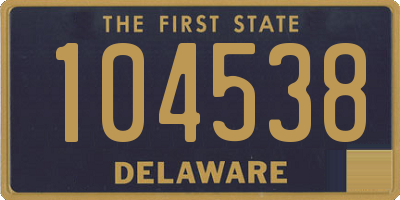 DE license plate 104538