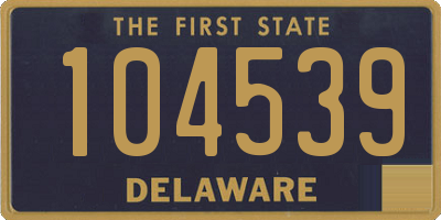 DE license plate 104539