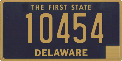 DE license plate 10454