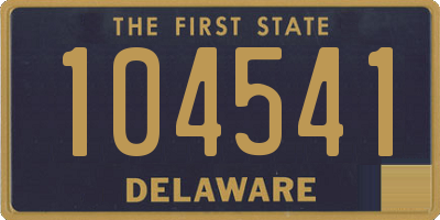 DE license plate 104541