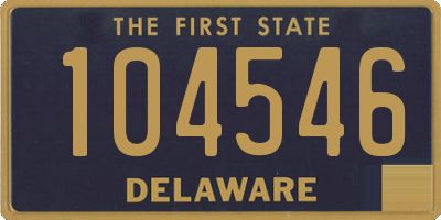 DE license plate 104546