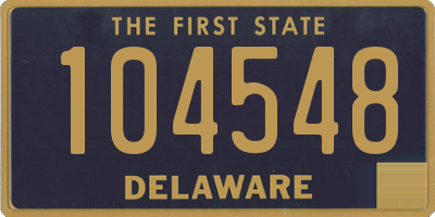 DE license plate 104548