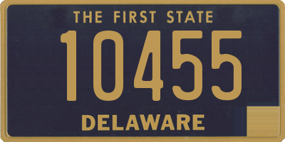 DE license plate 10455