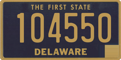 DE license plate 104550