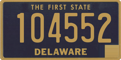 DE license plate 104552