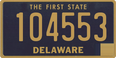 DE license plate 104553