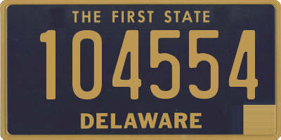DE license plate 104554