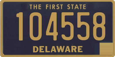 DE license plate 104558