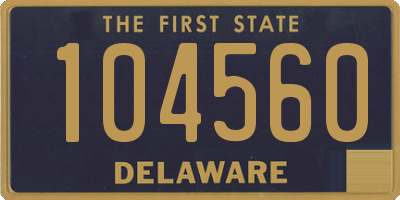 DE license plate 104560