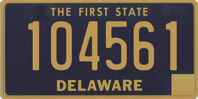 DE license plate 104561
