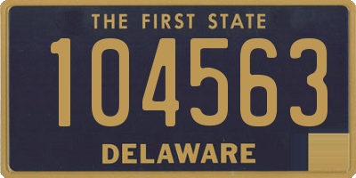 DE license plate 104563