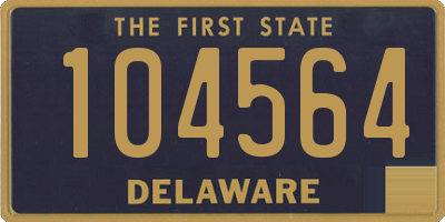 DE license plate 104564