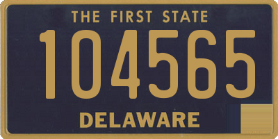 DE license plate 104565