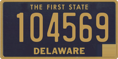 DE license plate 104569