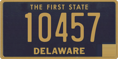 DE license plate 10457