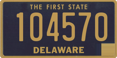 DE license plate 104570