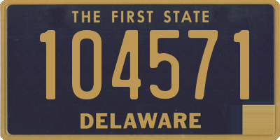 DE license plate 104571