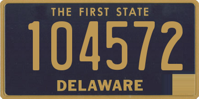 DE license plate 104572