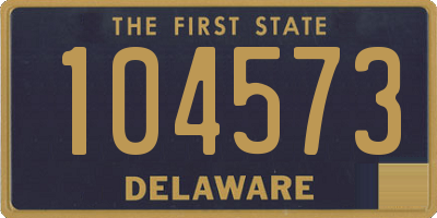 DE license plate 104573