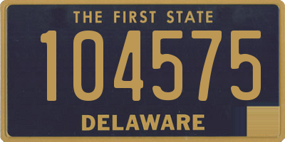 DE license plate 104575