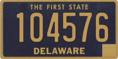 DE license plate 104576