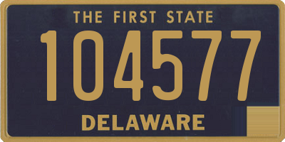 DE license plate 104577