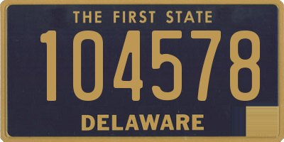 DE license plate 104578