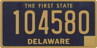 DE license plate 104580