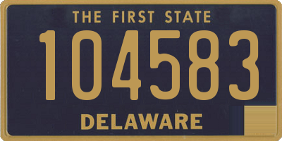 DE license plate 104583