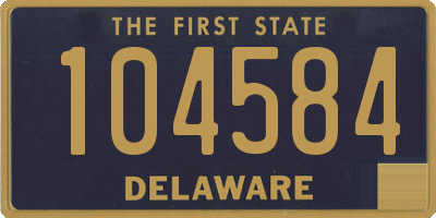 DE license plate 104584