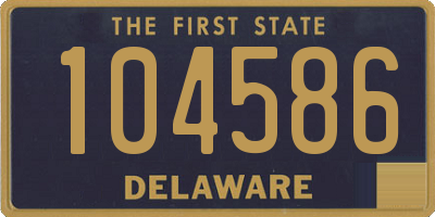 DE license plate 104586