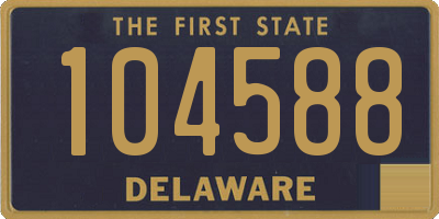 DE license plate 104588
