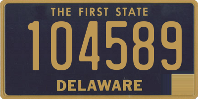 DE license plate 104589