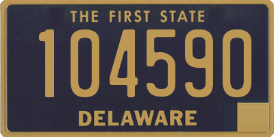 DE license plate 104590
