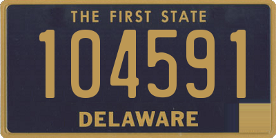 DE license plate 104591