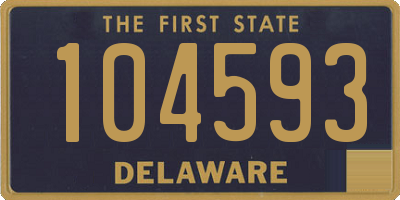 DE license plate 104593