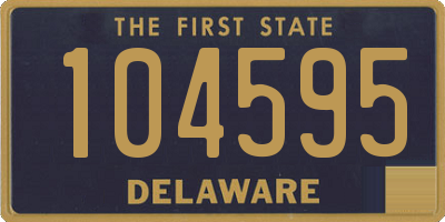 DE license plate 104595