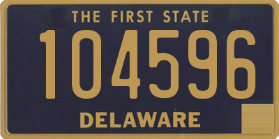 DE license plate 104596