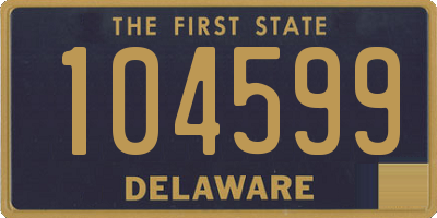 DE license plate 104599