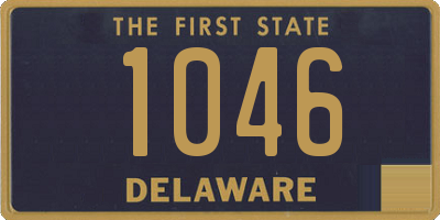 DE license plate 1046
