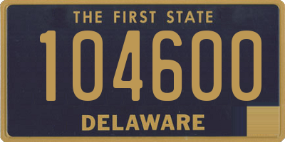 DE license plate 104600