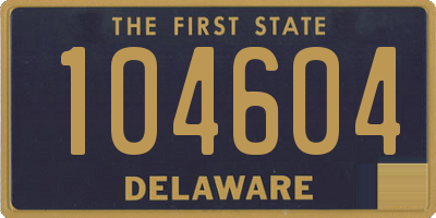 DE license plate 104604