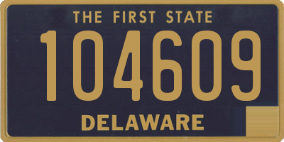 DE license plate 104609